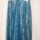 Vintage Dress EMMA DOMB Evening Gown Wedding Formal Prom Volup Blue Plus Size 16