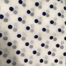 Vintage Fabric Flocked Navy Blue Dotted Swiss Hair Bows Mid Century Headbands Vintage Fabric Flocked Navy Blue Dotted Swiss Hair Bows Mid Century Headbands