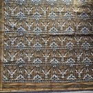 African Print Ankara Fabric Black White Gold Batik 41” x 83” Piece Smoke Free
