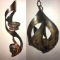 2 MCM Brutalist Mascot Metal Hanging Candle Holder Succulents Tea Lite Votives