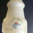 Vintage Gas Light Shade Reverse Painted 1800s Art Nouveau Victorian Fitter 2 3/8