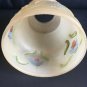 Vintage Gas Light Shade Reverse Painted 1800s Art Nouveau Victorian Fitter 2 3/8