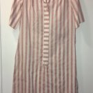 Vintage Nancy Frock Day Dress Size 12 Pink ALine Shirtwaist w Belt 50s Homemaker