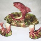 Jamiesons Capistrano CALIFORNIA Pottery Vtg Mid Century RARE Full Set 4 pcs Mint
