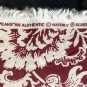 Chesapeake Waverly Fabric Ruffle Edging Trim Accent Remnant Red White Floral