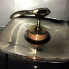 MCM Tray Nut Cracker Mid Century Vintage Stainless w Wood Farm House Chic Nice
