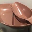 Vintage MELMAC Divided Bowl & Gravy Boat Mid Century Mar Crest Glamper RV
