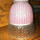 Mid Century Glass Light Lamp Shade Vintage 40s 50s Deco Lavender Fitter 1 7/8" Mid Century Glass Light Lamp Shade Vintage 40s 50s Deco Lavender Fitter 1 7/8"