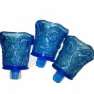 3 MCM Home Interiors Blue Daisy Votive Candle Holder Tea Lite Grommet Farm House 3 MCM Home Interiors Blue Daisy Votive Candle Holder Tea Lite Grommet Farm House