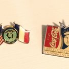 VTG Coca Cola Coke Statue o Liberty Centennial & Am / French Flags Lapel Pins 2 VTG Coca Cola Coke Statue o Liberty Centennial & Am / French Flags Lapel Pins 2