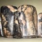 Vintage Carved Soap Stone Monkey Ink Brush Wash See Speak Hear No Evil Toothpick