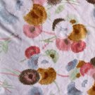 Vintage MOD Fabric FLOWERS Stretch Knit Muted Colors Caftan Jumpsuit Dress 1970s