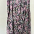 Plus size Skirt 3X Purple Multicolor Floral Tapestry Long Stretch Waist Pull On