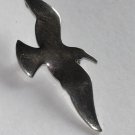 Vintage Jonathan Livingston Seagull Brooch Pin Silver Tone 1970s Famous Bird