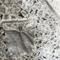 Catherine’s Blouse Top Shirt Plus 4x 30/32 Washed Denim Look Button Floral Lace