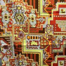 Vintage Cotton Fabric 1970s MOD Exquisite MCM Interior Design 70s Super RARE SEE Vintage Cotton Fabric 1970s MOD Exquisite MCM Interior Design 70s Super RARE SEE