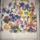Vintage Paper Tablecloth Decoupage LARGE Floral 54” x 96” Furniture Wall Table