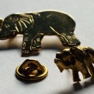 Vintage 2 Elephant Pins Trunk Up Good Luck Love Animals O Strength Intelligence