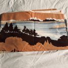 Vintage Sheets 70s Mountains Nature Lake Pine Trees Burlington 1970s Cabin 4 pcs