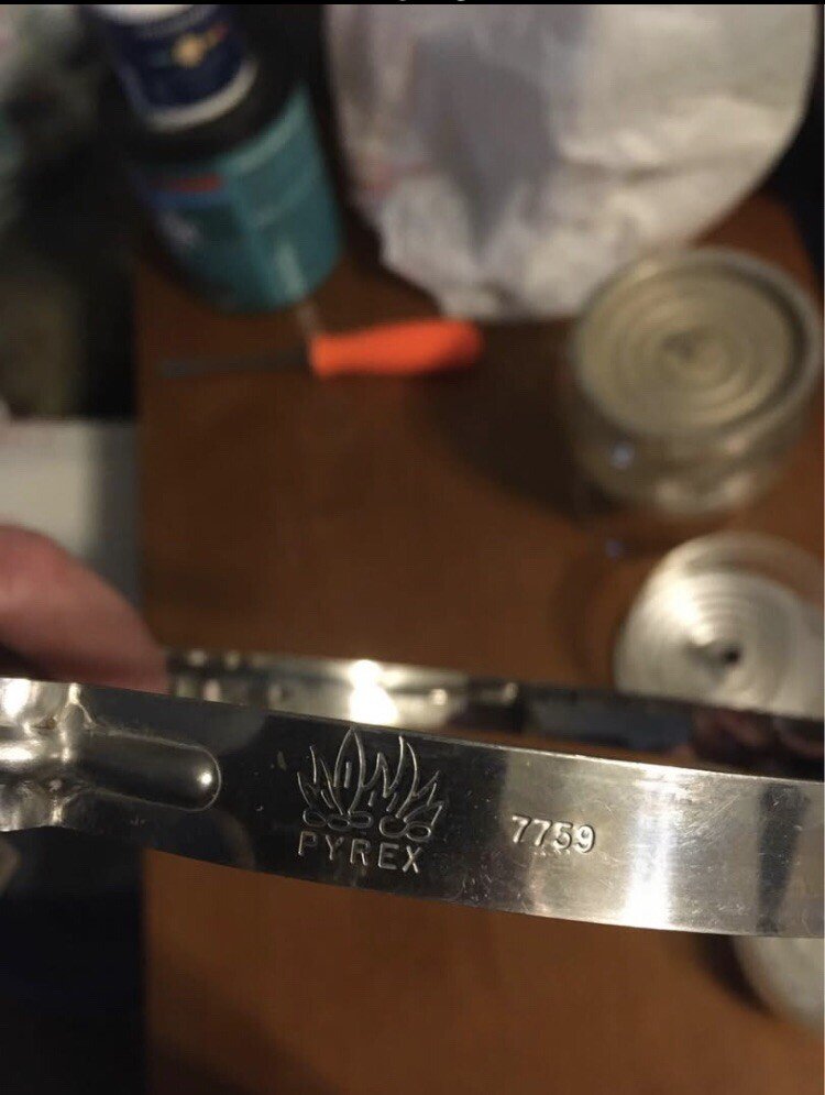 PYREX Replacement Stainless Band For 9c Glass Coffee Pot 7759 Vintage