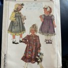 Simplicity Dress Pattern 8768 Lillian August Gunne Sax Prairie Girls Sz 5 UnCut