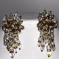 Vintage Crystal Statement Necklace Repurposed Couture Original One of Kind Set