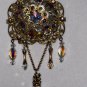 Vintage Crystal Statement Necklace Repurposed Couture Original One of Kind Set