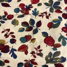 Vintage Fabric Fall Leaves Interior Design Decor Cotton Remnant 44 x 54” Amazing