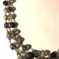 Vintage Flapper Necklace Opera Molded Faceted Acrylic Sparkle Beads Retro 48"