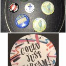 8 Vintage Happy Birthday Lapel Pin Lord Bless And Keep Thee Shabby Chic God Pray