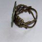 VINTAGE Cocktail Ring Adjustable Griffin 1960s Retro Renaissance Festival Patina