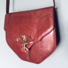 Vintage Red Leather Purse Shoulder Bag Crossbody Clutch Adrienne 80s Spain Chic Vintage Red Leather Purse Shoulder Bag Crossbody Clutch Adrienne 80s Spain Chic