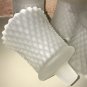 4 Peg Votives Candle Cups White Frosted Diamond Lite Farmhouse Chic Cottage RARE