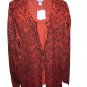 Plus Size Sweater NEW Red Long Sleeve Soft Comfy Volup Smoke Free Liz & Me 3 X