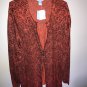 Plus Size Sweater NEW Red Long Sleeve Soft Comfy Volup Smoke Free Liz & Me 3 X