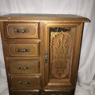 Vintage Jewelry Box Wood Musical 6 Drawer Chest DIY UpCycle Shabby Romantic Chic