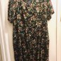 Romper Shorts PlaySuit Pocket Button Floral Green Great Maternity Too! 24 W 3 XL