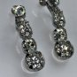 Vintage WEISS Rhinestone Drop Dangle Adjustable Clip Earrings Bridal Wedding See