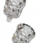 2 Votives Peg Candle Cup Bubble Tea P7414 Partylite Farm House Chic Crystal RARE