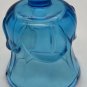 2 PEG Votive Cup Candle Holders Tulip Colonial Blue Turquoise Aqua HOMCO 70s MCM