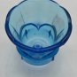 2 PEG Votive Cup Candle Holders Tulip Colonial Blue Turquoise Aqua HOMCO 70s MCM