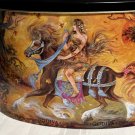 Godiva Chocolate Tin Metal 75 Anniversary Fantasy Lady Ethnic BoHo Style RARE Godiva Chocolate Tin Metal 75 Anniversary Fantasy Lady Ethnic BoHo Style RARE
