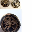 Vintage Sarah Coventry Balinese Cufflinks 1960 Glass Gold Tone Shiva Dance India Vintage Sarah Coventry Balinese Cufflinks 1960 Glass Gold Tone Shiva Dance India