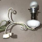 Vintage Art Deco Wrought Iron Light Milk Glass Electric Wall Mount Sconce 1930s Vintage Art Deco Wrought Iron Light Milk Glass Electric Wall Mount Sconce 1930s