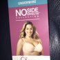 Olga RICH BLACK No Side Effects Underwire Contour Bra US 44C NEW Side Smoothing