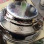 Vtg Pyrex Serving Dish & Carrier Lid Never Used Moms Bridal Gift 50s Mid Century
