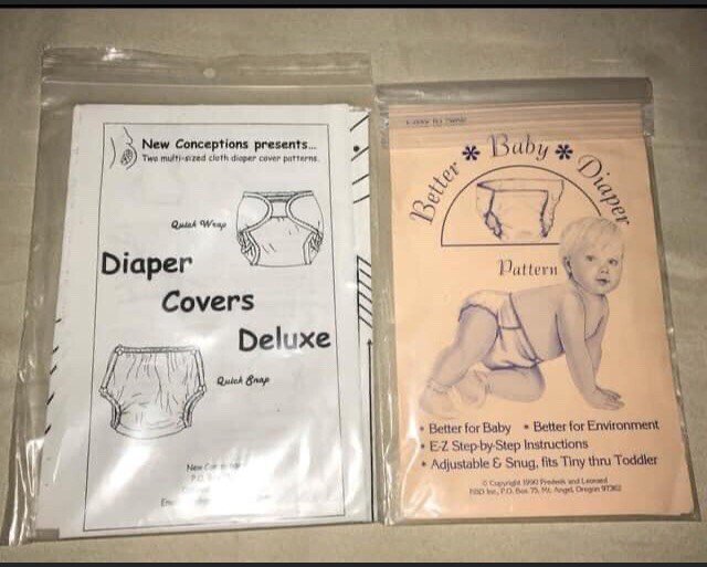 Sewing Patterns BETTER Baby Diaper EASY SEW New Conceptions Diaper Cover UnCut 2
