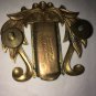 Vintage Emblems Buttons Band Hat Uniform 60+ Year Old High School MCM Brass 13pc