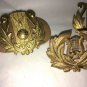 Vintage Emblems Buttons Band Hat Uniform 60+ Year Old High School MCM Brass 13pc