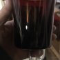 10 Vintage Ruby Red Glasses Clear Stem Cavalier Luminarc Arcoroc 5 1/8â tall